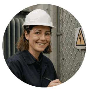 Témoignage client : échelles PRV éliminent incidents électriques transformateurs Sarah L. Responsable QHSE témoignage échelles PRV isolantes électriques
