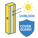 Matériaux composites haute performance - Profilés UVBLOCK COVERGUARD Matériaux composites échelles ACS - profilés haut gamme UVBLOCK COVERGUARD