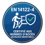 Norme EN 14122-4 échelles ACS - Standard européen milieux industriels Certification EN 14122-4 échelles ACS - normes accès milieux industriels