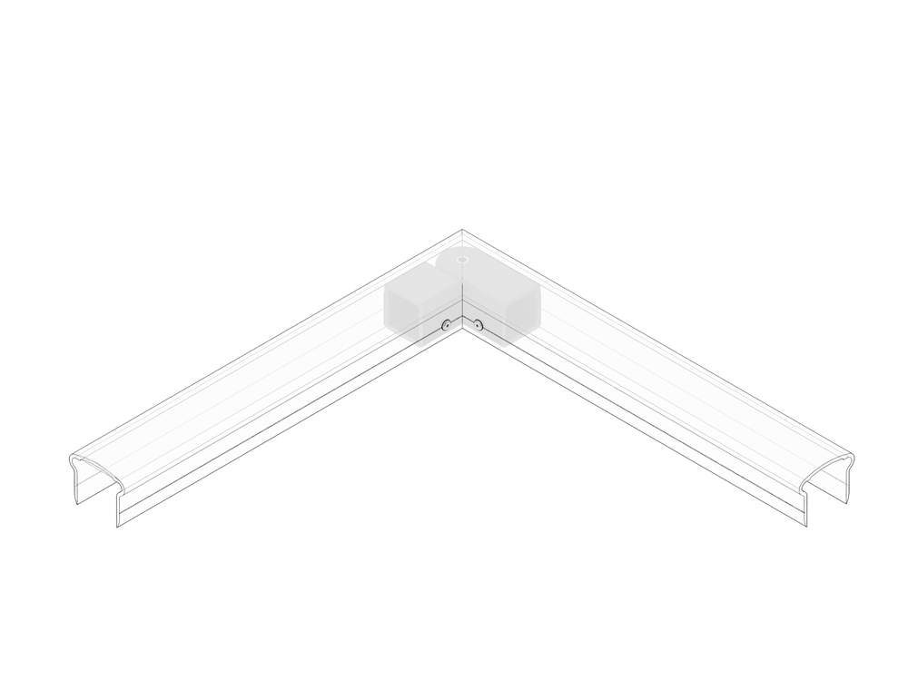 Raccord d'angle de Main Courante Ergonomique (Kit)