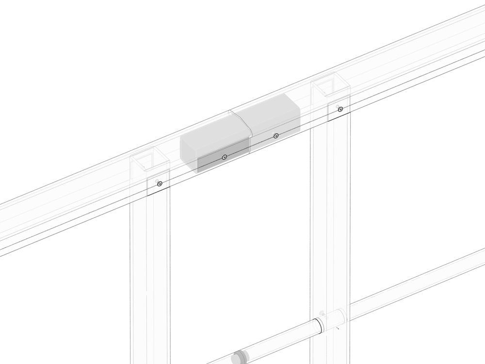 Raccord droit de Main-Courante Ergonomique (Kit)
