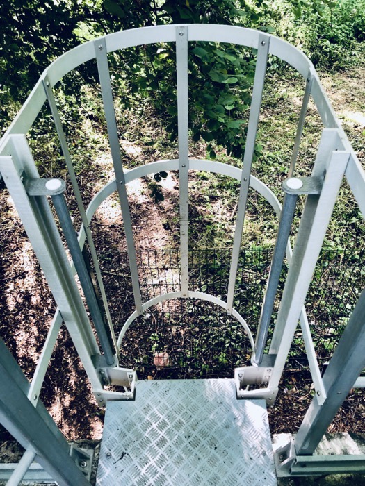 Sortie évasée U90 PRV  - 1100 - avec crinoline - Grise