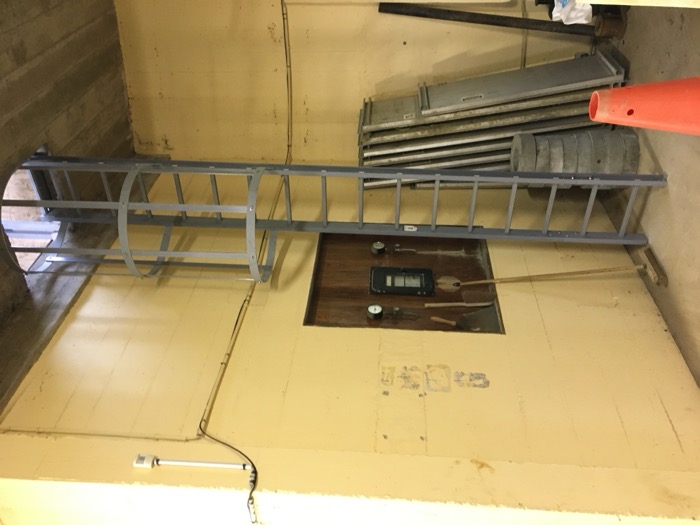 Échelle crinoline PRV U90 grise - Hauteur à Monter: [3140➡3889]