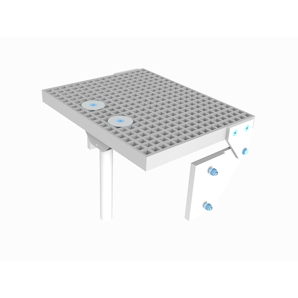 Palier escamotable PRV pour échelle crinoline