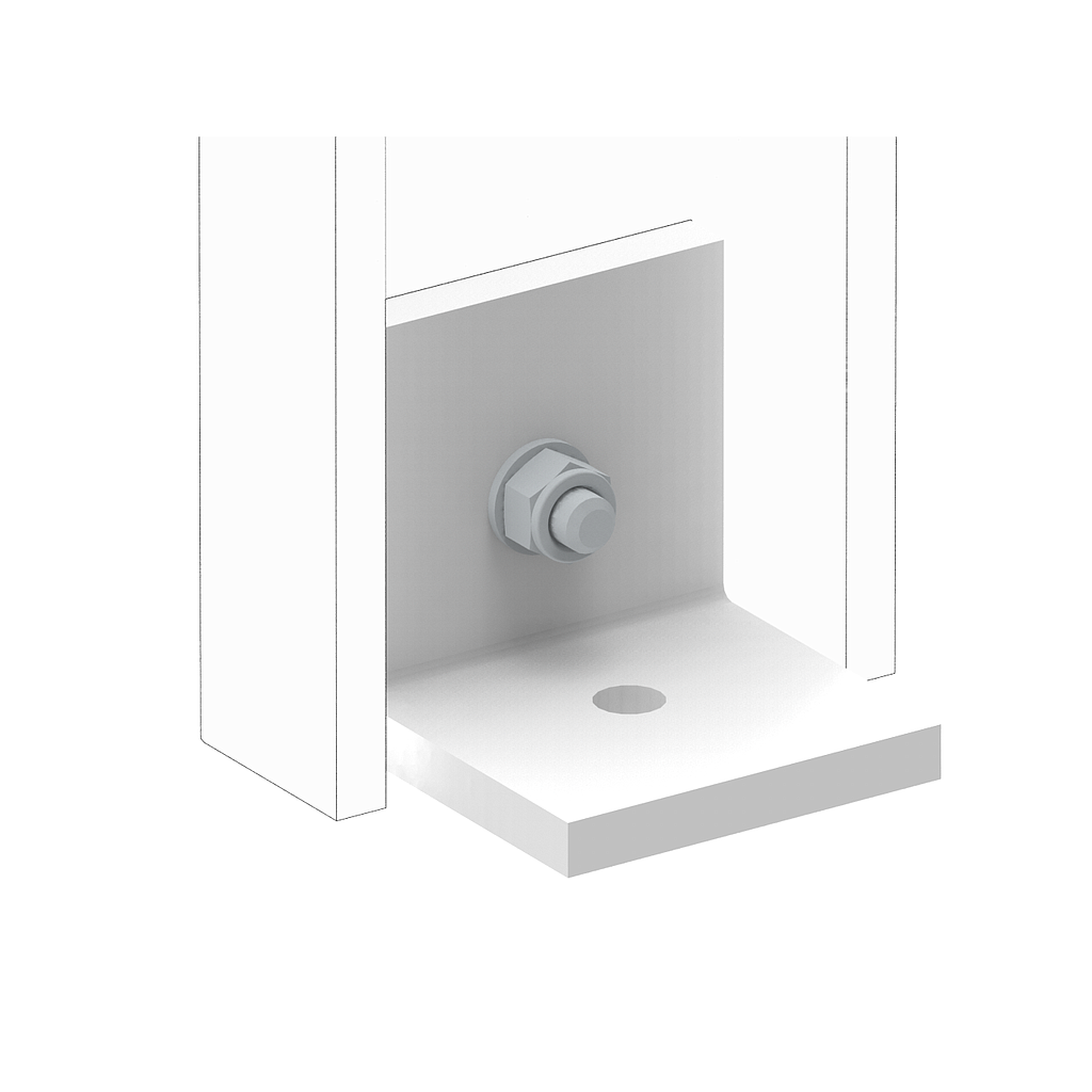 Kit 2 équerres PRV L 60x60 ép.8 - Blanche