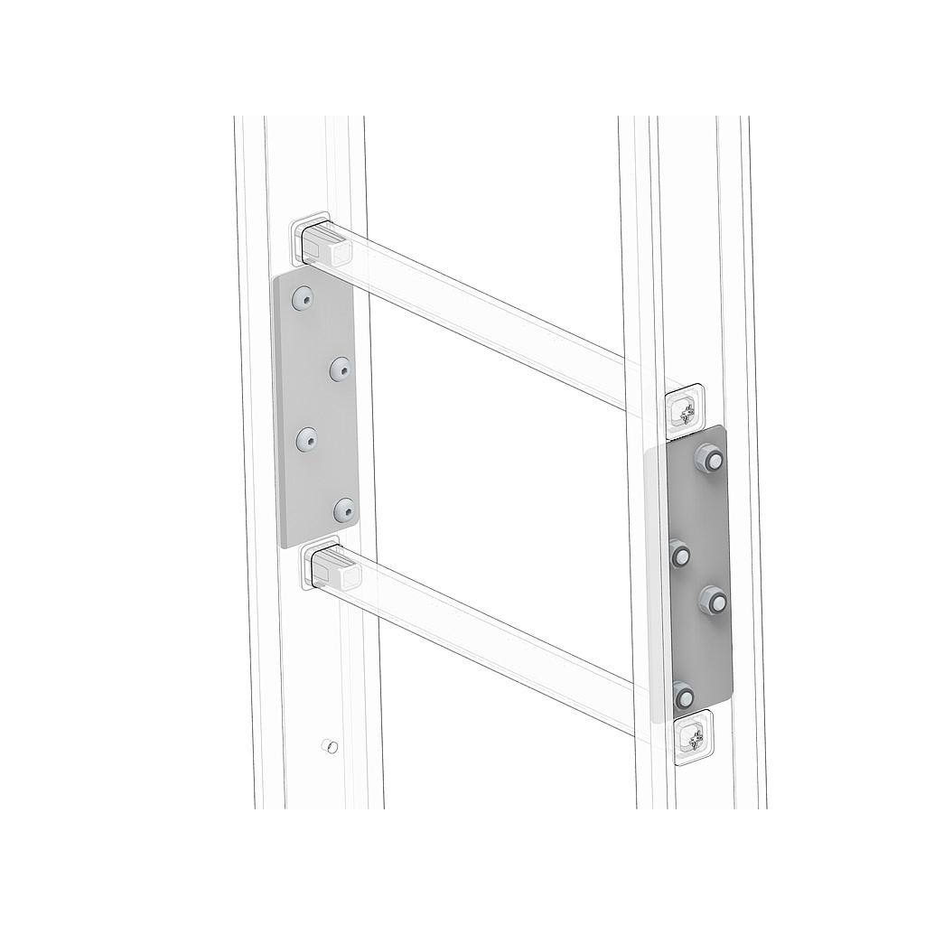 Kit 2 éclisses PRV 210x72 ép.8 - Blanches