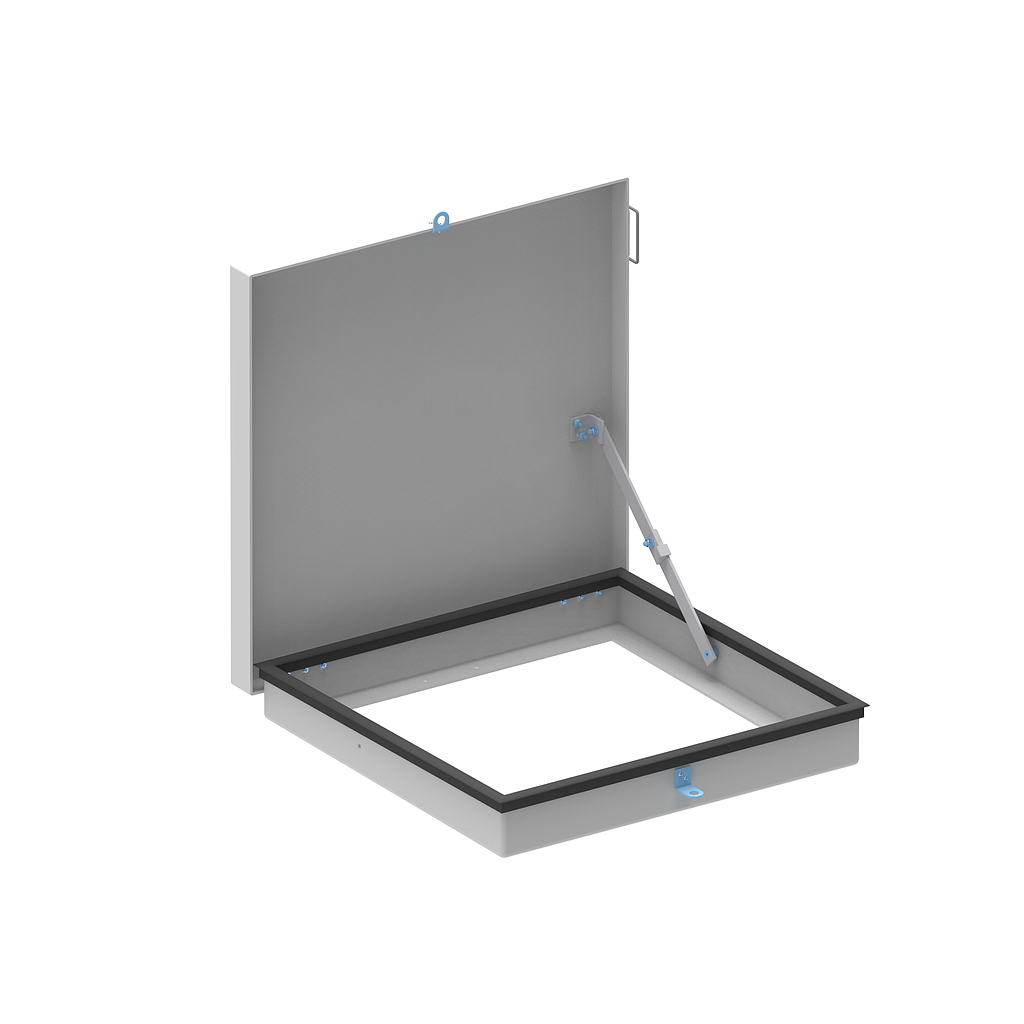 Trappe PRV T1-Std 600x600 - 250 kg/m² - R13 gris