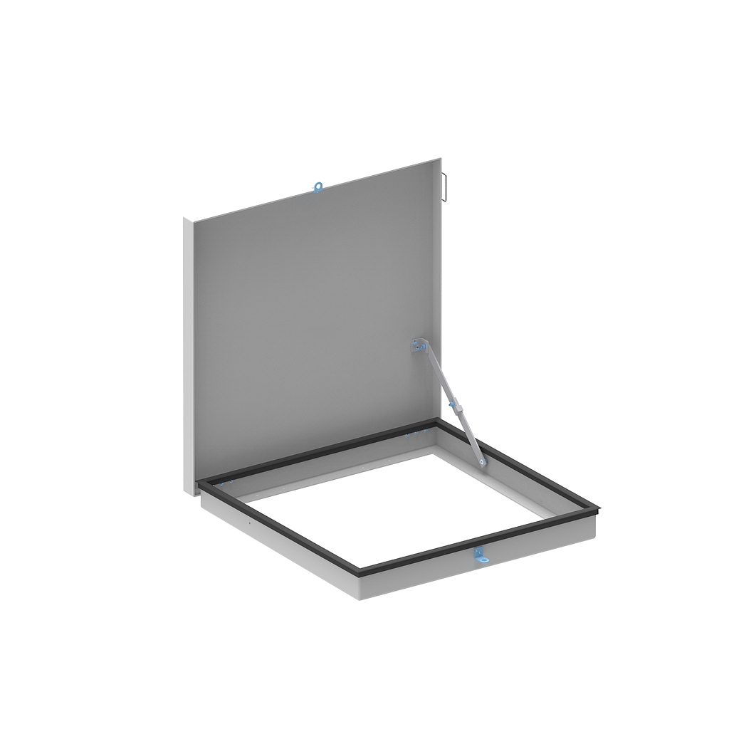 Trappe PRV T1-Std 800x800 - 250 kg/m² - R13 gris