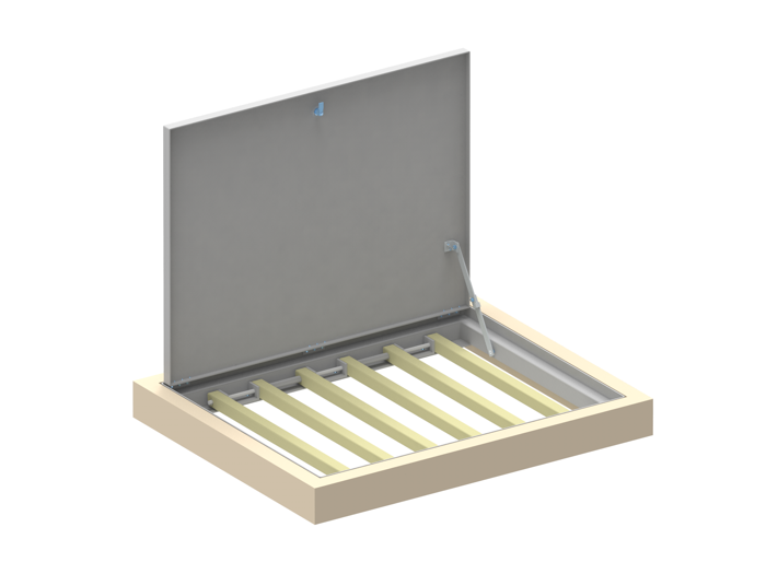Trappe T2-1 Vantail + Barreaudage Anti-Chute 