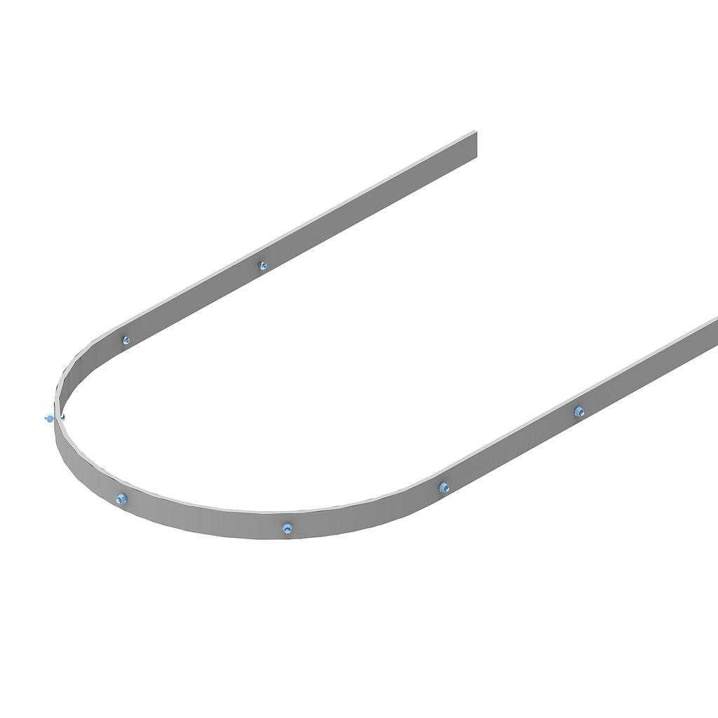 Arceau sortie PRV Ø.710 ép.8 Gris pour échelle U90