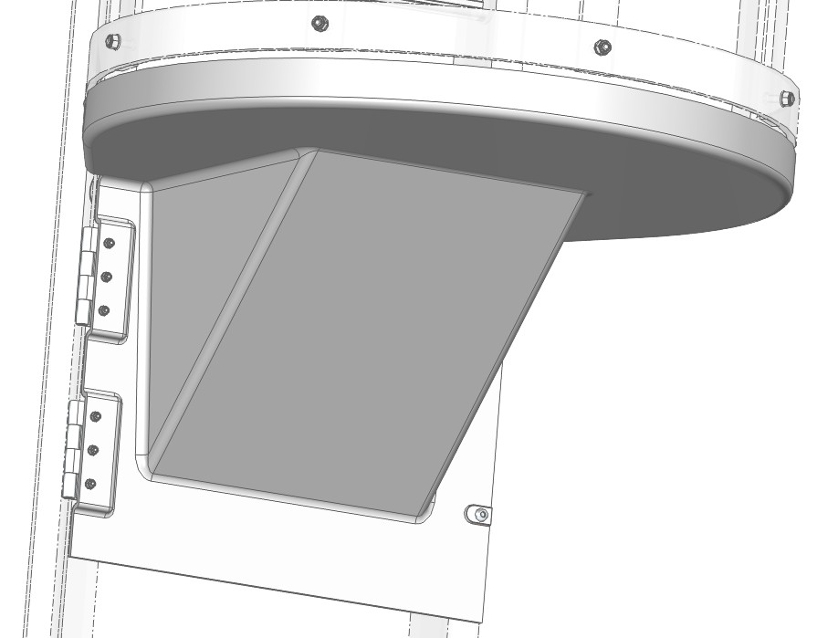 Opercule crinoline PRV pour échelle U90 - Grise