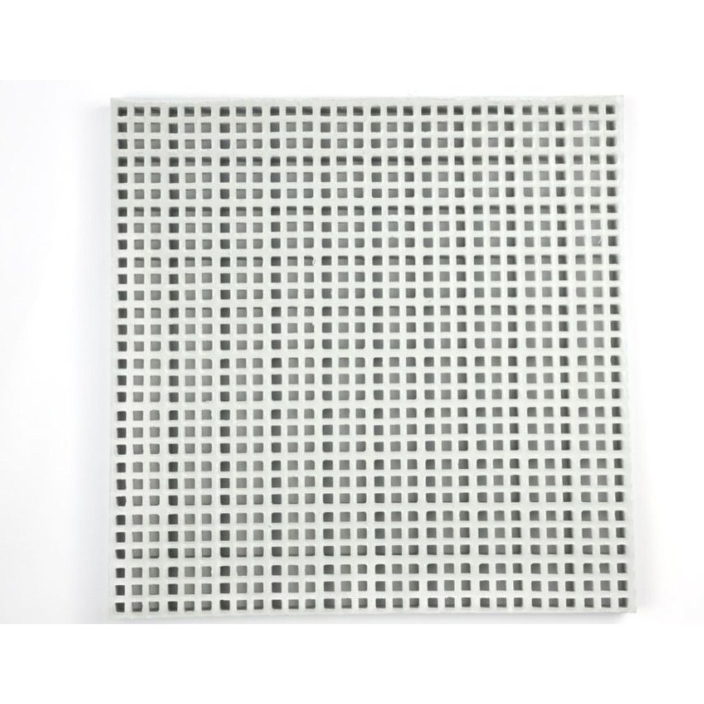Caillebotis PRV ISO - 13x13mm micro-maille - 30mm - 2000x1000mm - Concave - RAL 7035 Gris