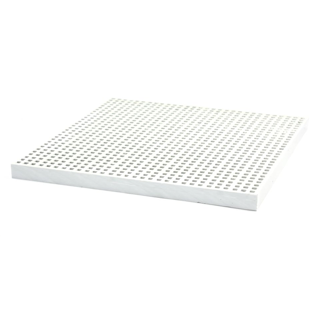 Caillebotis PRV ISO - 13x13mm - 25mm - 2000x1000mm - Concave - RAL 7035 Gris
