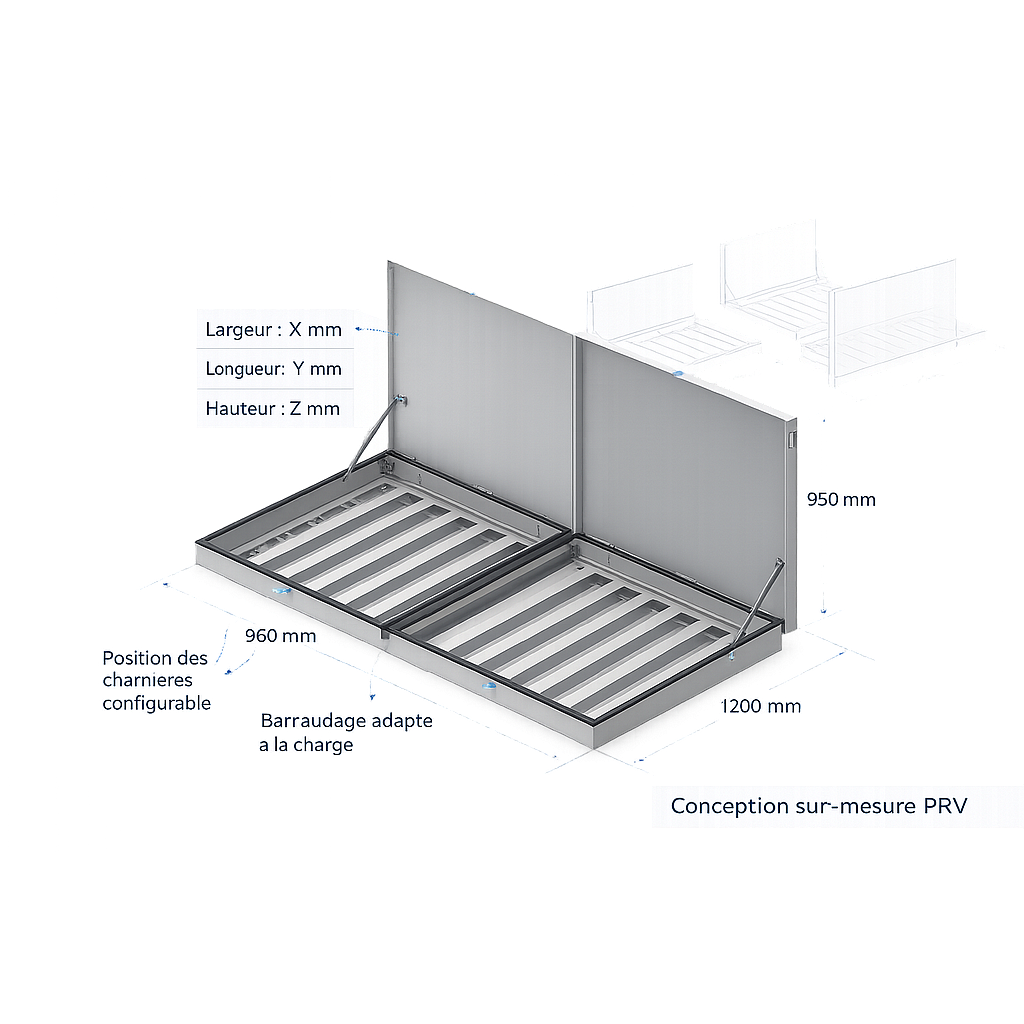 Trappe T1 - Chiffrage sur-mesure
