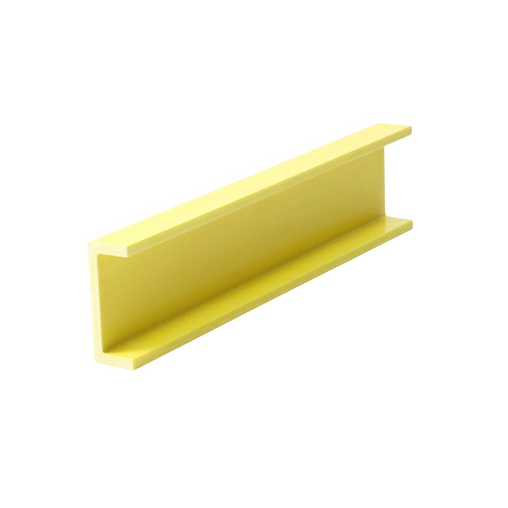 Profilé U90 PRV - 90x35x8mm - RAL 1018 Jaune - 6000mm