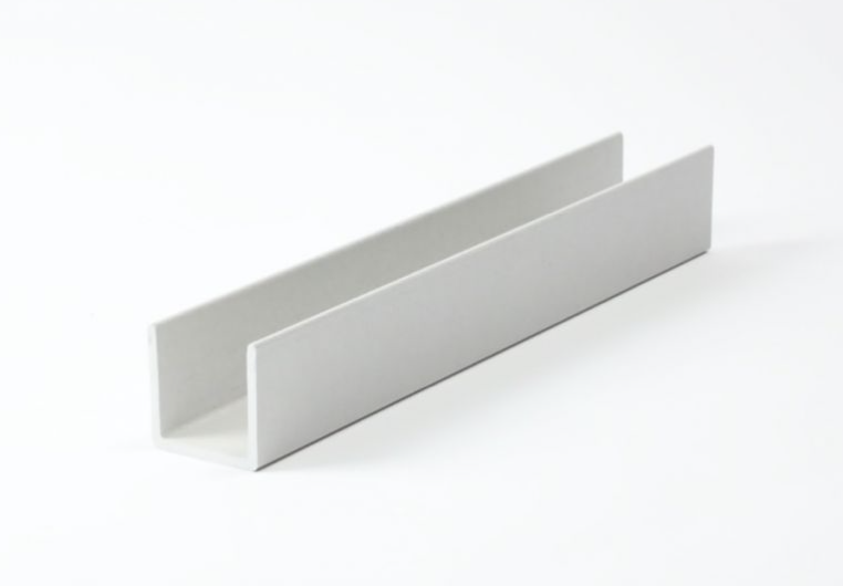 Profilé U60 PRV - 60x60x5mm - RAL 7035 Gris - 6000mm