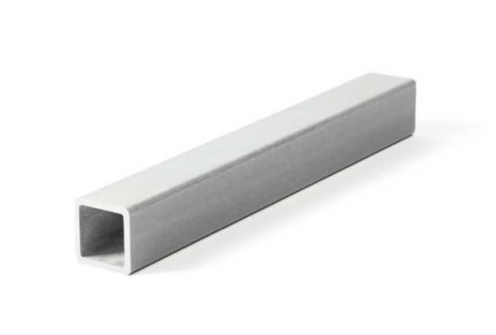 Tube Carré PRV - 50x50x5mm - RAL 7001 Gris - 5450mm