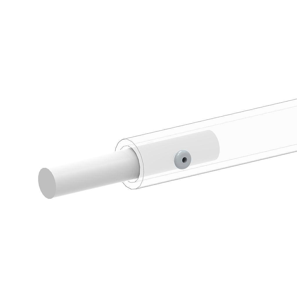 Raccord droit pour Lisse ⌀25Ext/⌀18Int de Garde-Corps (Kit)