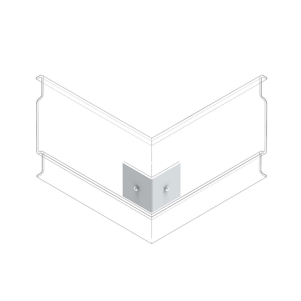 Kit raccord d'angle plinthe idréva Inox 316L