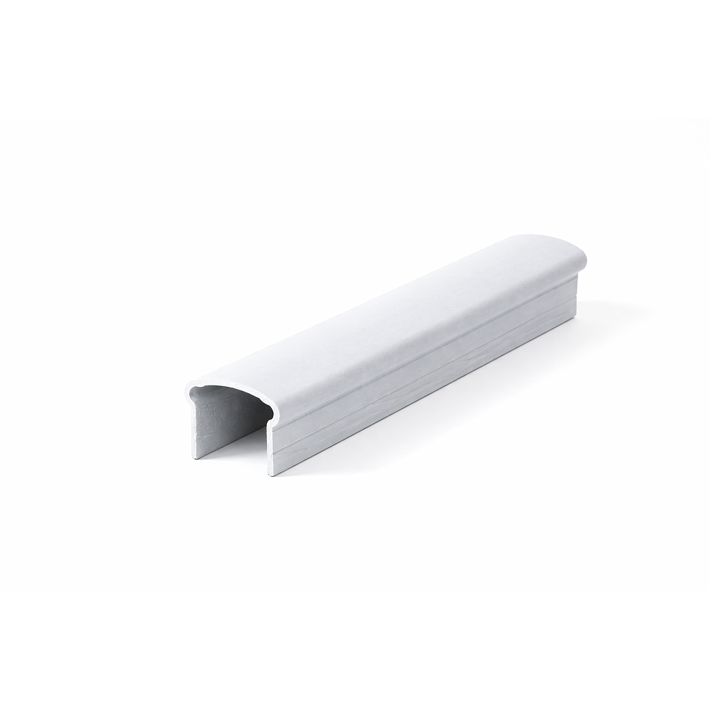 Main Courante Ergonomique PRV - 50x59x4mm - RAL 7047 - 6000mm