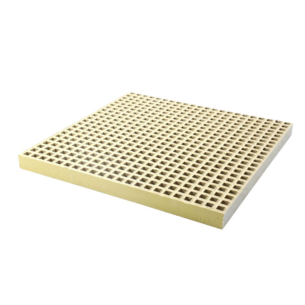 Caillebotis PRV ISO - 19x19mm - 30mm - 2000x1000mm - Concave - RAL 1001 Beige