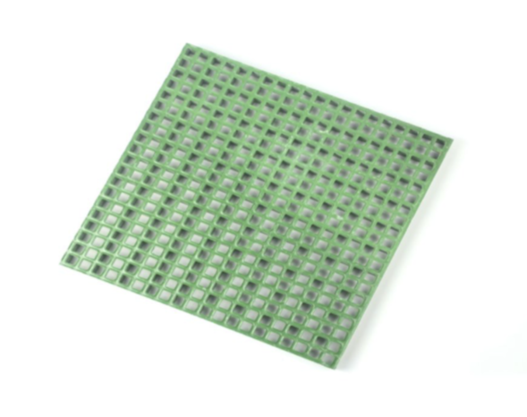 Caillebotis PRV ORTHO - 19x19mm - 38mm - 4038x1000mm - Silicé - RAL 6010 Vert