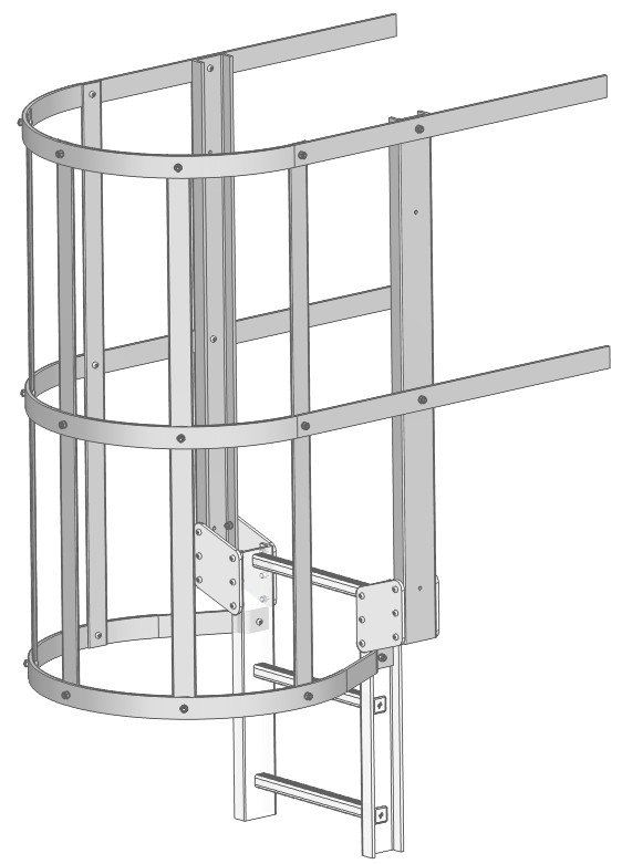 Sortie évasée U90 PRV - 1100 - crinoline autonome - Grise