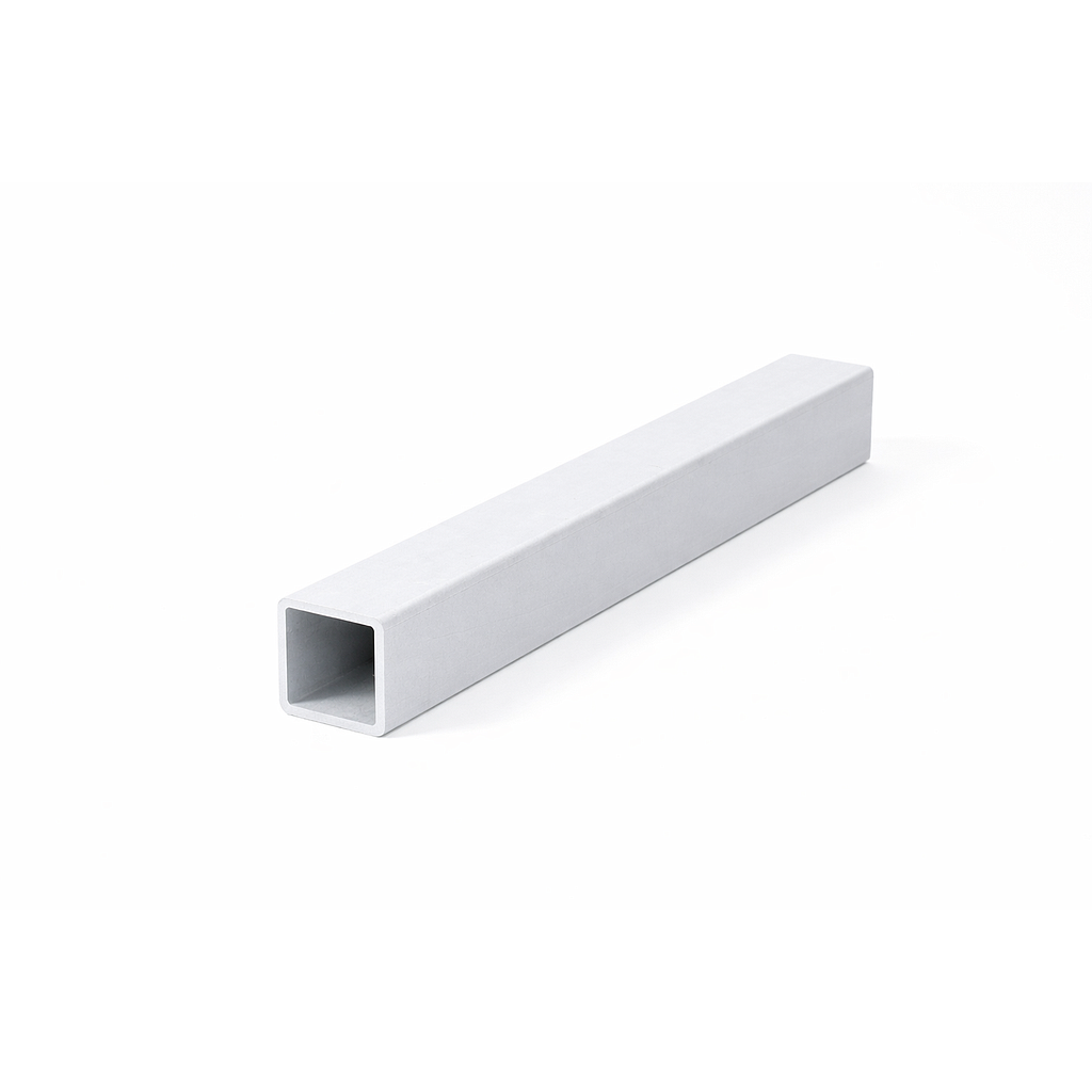 Tube Carré PRV - 50x50x5mm - RAL 7047 Gris - 6000mm