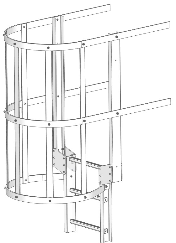 Sortie évasée + Crinoline - ACS (échelle sans crinoline)