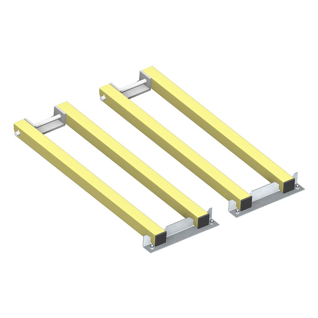 Barreaudage anti-chute PRV jaune pour trappe T1-Std 800x800