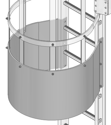 Crinoline Pleine - L=500mm - SVR - Grise