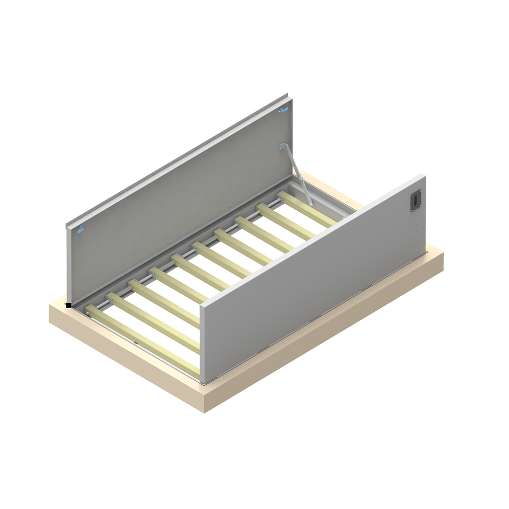 Trappe T2 encastrée - 2 Vantaux Face à Face