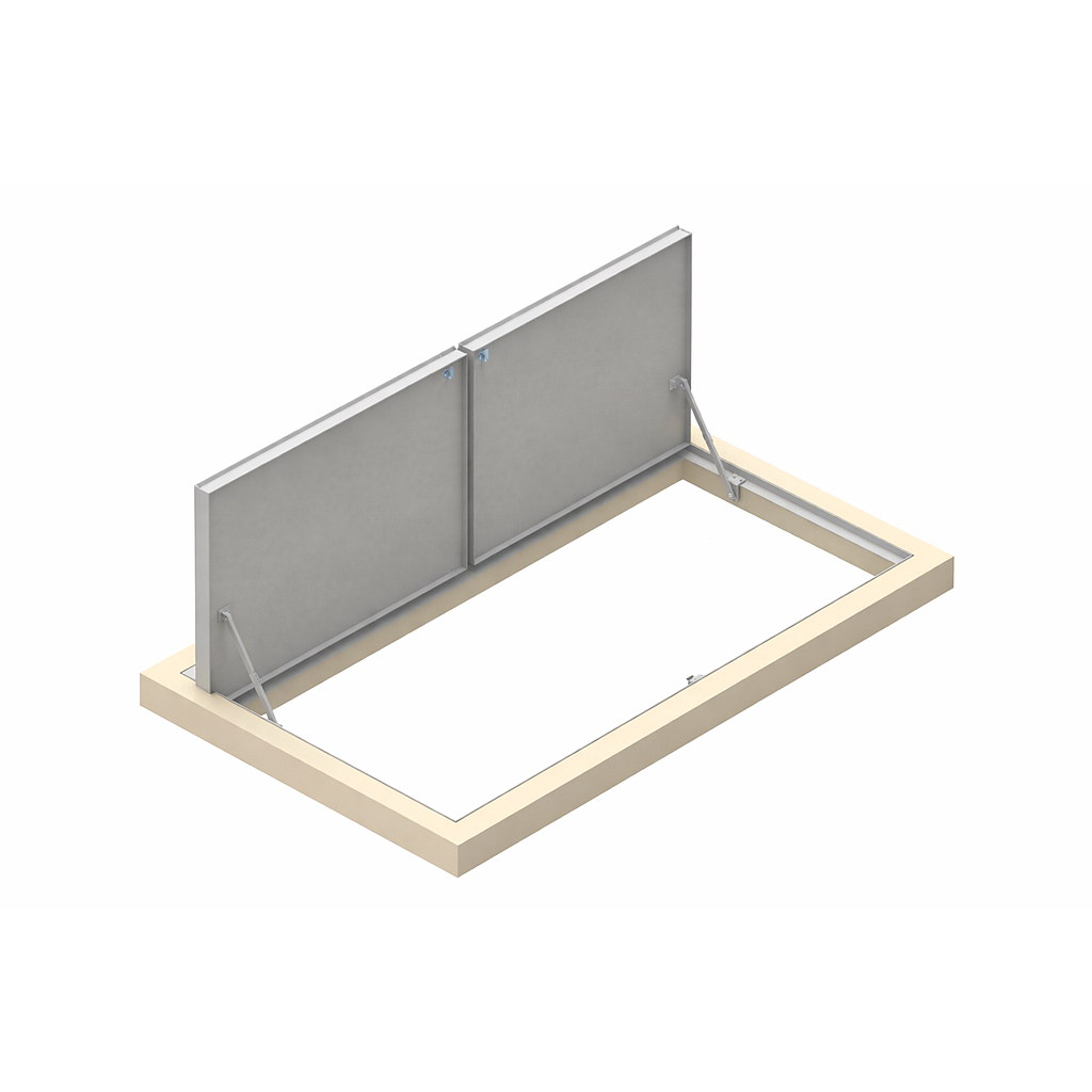 Trappe T3 encastrée - 2 Vantaux Parallèles