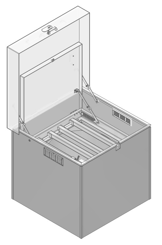 Kit jupe PRV pour trappe Eau Potable 800x800 - hauteur à recouper