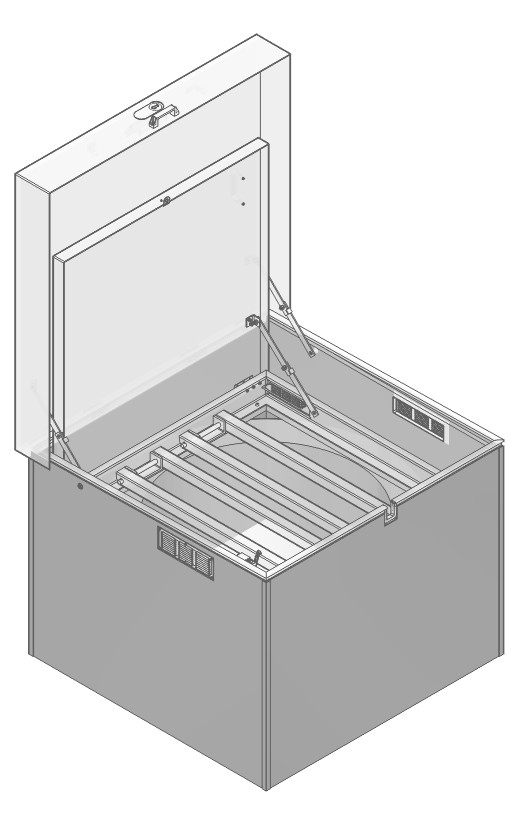 Kit jupe PRV pour trappe Eau Potable 1000x1000 - hauteur à recouper