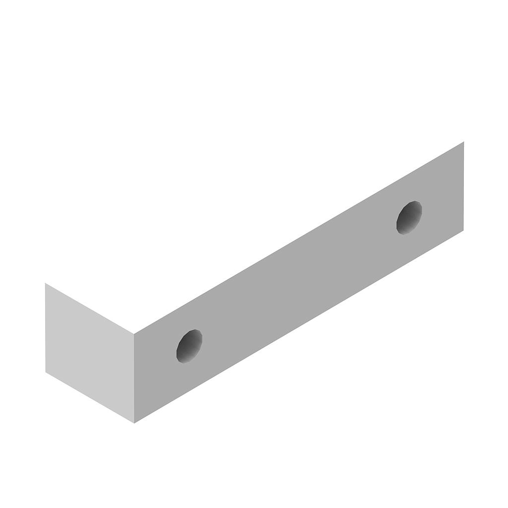 Insert poteau PE 35x40 L.150 blanc - renfort poteau PRV 50x50