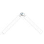 Raccord d'angle pour Lisse ⌀25Ext/⌀18Int de Garde-Corps (Kit)