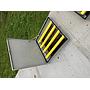 Barreaudage anti-chute PRV jaune pour trappe T1-Std 1000x1000