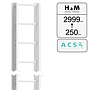 Echelle ACS - Hauteur à Monter: [250➡2999]